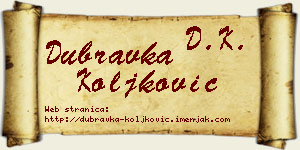 Dubravka Koljković vizit kartica